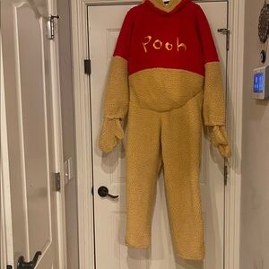 Winnie the Pooh Vintage Halloween Plush Heavy Costume ADULT Small Disney Store